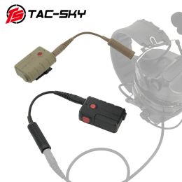 Adaptateur de casque tactique Protector Tacsky Bluetooth PTT pour FCS AMP / MSA SORDIN / TCI / PELTOR COMTAC AIRSOFT Shooting Tactical Headphone