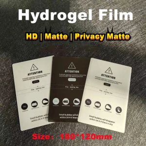 Protégeurs 50pcs HD Matte Privacy Protection Frotted Protection Flexible Hydrogel Film pour le film de protection de l'écran TPU TPU TPU pour la machine à découper