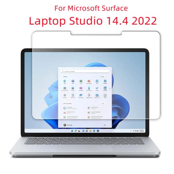 Protégeurs pour Microsoft Surface Computer Studio 14,4 2022 Protecteur d'écran en verre trempé 14,4 pouces Tablette anti-scratch Clear Protective Film