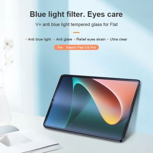 Protégeurs pour Xiaomi Mi Pad 5 Pro Glass Nillkin V + Blue Light Filtre Verre pour Xiaomi Pad 5 Protecteur d'écran