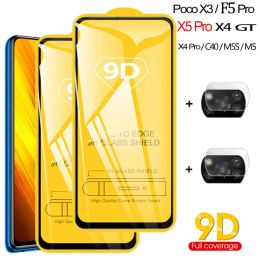 Protecteurs POCO X3, POCOX5 X5 F5 Pro Temperred Glass pour POCO X3 Pro Glass X5 M5S M5 Film Poko F5 F4 GT Xiaomi Poco X3 Pro Screen Protector