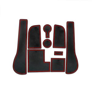 Protecteurs Ruiya Door Groove Mat pour le golf 7 7,5 R GTD GTI GTE 2016 2017 2018 2019 CAR ANTISLIP GATE SLOT PADS AUTO ACCESSOIRES INTÉRIEUR