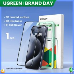 Protectors UGREEN for iPhone 15 Pro Max Glass Screen Protector for iPhone 15 Pro Tempered Glass for iPhone 14 13 12 11 XR Glass HD Films