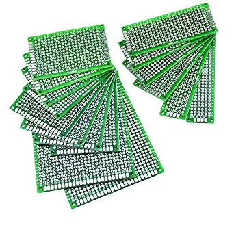 양면 프로토 타입 PCB 인쇄 회로 보드 범용 Breadboard DIY 테스트를위한 1.6mm 2.54mm FR-4 주석 도금 다중 크기