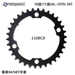 PROWHEEL 110BCD 130BCD ROAD VOOKING PRICHING 34T 39T 50T 53T CROWN CRANKSET SETH WEEL ACTE