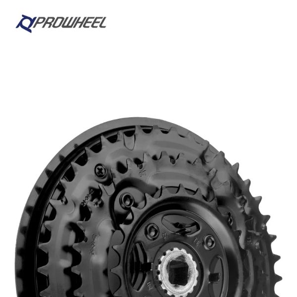 Prowheel Mountain Bike Sett 8 vitesses Variable Speed 24/34/42T Disc Square Hole Crankset 170 mm Aluminium ALLIAGE CRANK