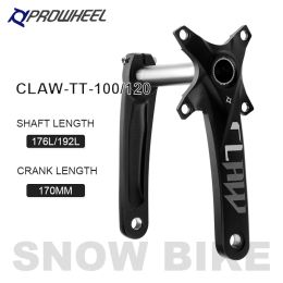 Prowheel Snow Bike Crankset 104bcd 170 mm BB100/120mm Vet Bike Crank Arm Bottom Beugel BB Crank Arms voor fiets