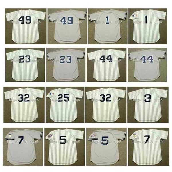 Proword Air01 Rétro BABE RUTH MANTLE JOE DIMAGGIO RON GUIDRY BILLY MARTIN DON MATTINGLY REGGIE JACKSON JOE PEPITONE ELSTON HOWARD Maillots de baseball vintage