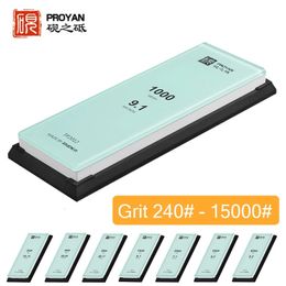 Proyan Grit240# 15000# Professionele slijpende steen wit alundum whetstone keuken mes slijper houtbewerking grindstone gereedschap 240424