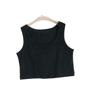 PRRRA Zwart wit dames Tanktop Vrouw Mouwloze Tees Shirts Vrouwen Slank Vest Shirt luxe merk T-shirts Ontwerp Zomer Dame Korte Tops Ademend maat L-S