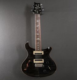 PRS SE CUSTOM 22 SEMIHOLLOW GREY BLACK Guitare électrique 6 cordes fabriquée en Chine de haute qualité avec 4425018