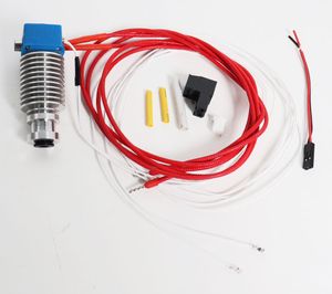 Prusa i3 MK3 MK2S/MK2.5 Hotend kit con calcetín de silicona boquilla de extremo caliente bloque calefactable disipador de calor termistor de garganta