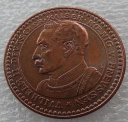 PRUSSIA Duitse S 2 Mark 1913 Bewijs bronzen patroon Wilhelm II Kopie Coin COPE FACTORY HOGE KWALITEIT5947811
