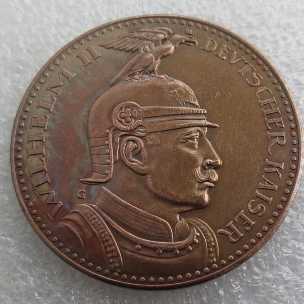 PRUSSE Allemand S 5 Mark 1913 Proof - Bronze - MOTIF - Wilhelm II Copie Coin351n