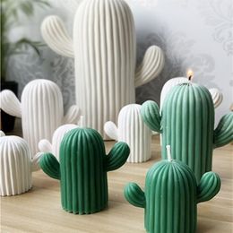 PRZY 3D vlees cactus plant gips mal woondecoratie decoratieve kaarsen schimmel Succulente cactus Kaars vormen hars klei mallen 210298j
