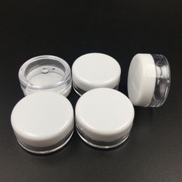 PS Cosmetische crème Jar Lege verfpot 5 ml 5g Sample Grootte Cosmetische container met deksels voor glitternagels, poeder, edelstenen, kralen
