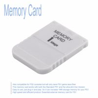 Carte mémoire PS1 1 méga carte mémoire pour PlayStation 1 PS1 GAME PRATIQUE PRATIQUE ABOURDABLE BLANC 1M 1MB