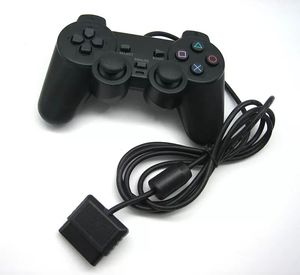 Controlador con cable PS2 Manija Joystick Shock Controladores de consola de juegos Gamepad colorido para Sony Playstation Play station 2 Vibration Host sin caja de venta al por menor