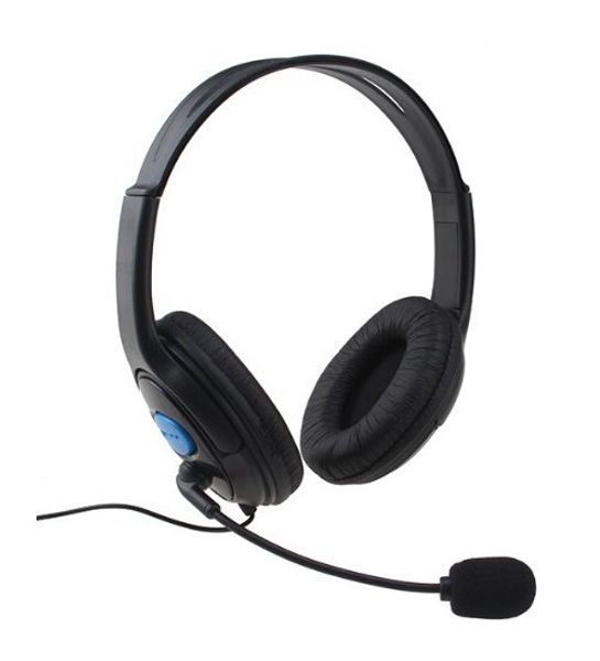 Casque de jeu PS4, casque d'ordinateur, casque de téléphone portable, commande filaire, grand casque slim pro