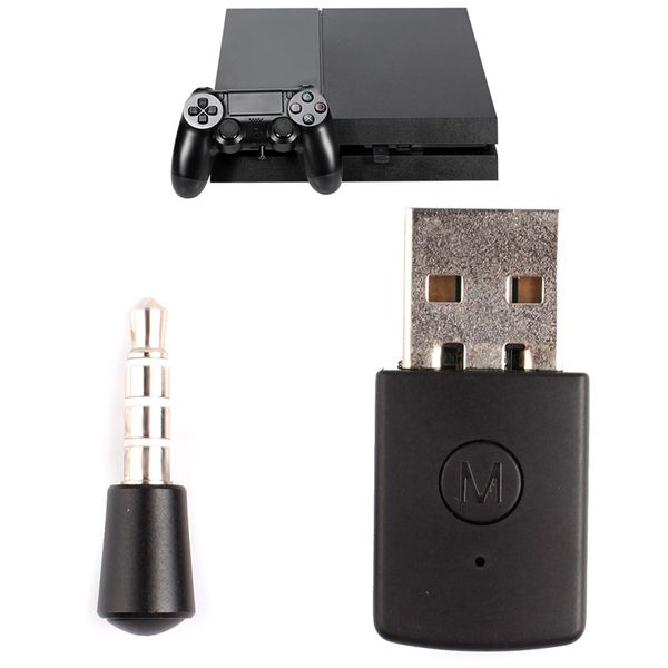 La última versión de PS4 Bluetooth Dongle PS4 4.0 Adaptador USB para PS4 Cualquier compatible con Bluetooth PS3 / PS2