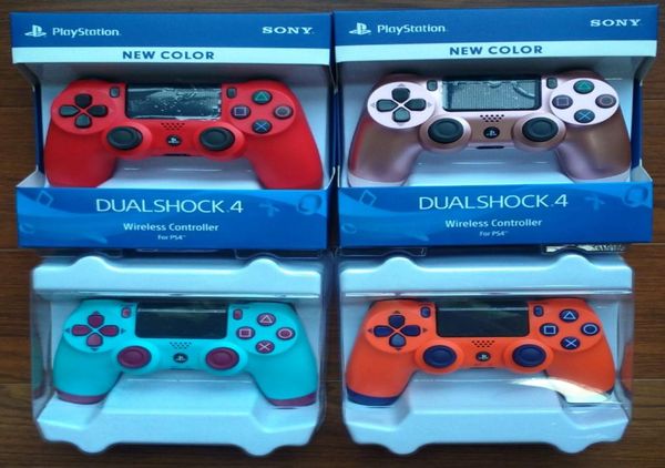 PS4 Controlador inalámbrico para PS4 Joystick Joystick GamePad PS4 Juego Controlador Estación de 18 colores con paquete minorista minorista W7759213