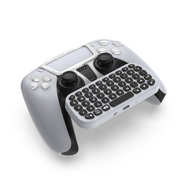 PS5 Gamepad Mini teclado Bluetooth Teclados inalámbricos Chat Mensajería Diseño ergonómico Teclado para controladores de juegos Ps5 Joysticks con soporte
