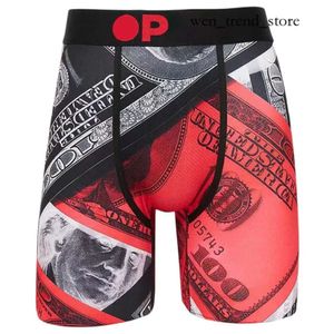 PSDS Boxer Underwear Shorts Sexy Underpa Underpa impresa ropa interior estampada suave Summer Swim Trunks de la marca macho PSDS Boxer 423