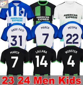 23 24 MITOMA MAUPAY BHAFC voetbalshirts 2023 2024 GROSS VELTMAN Seagulls voetbalshirt MAART ALZATE PROPPER UNDAV LAMPTEY FERGUSON Heren kindertenue Uniform