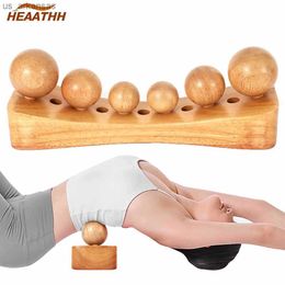 Herramienta de liberación muscular Psoas y masaje corporal personal para liberar la espalda Bain Trigger Point Terapia física con 6 cabezales de masaje L230523