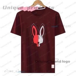 PsychmR Casual T-shirt Mns Womns Sklton Rabbit 2024 NW DSIgn Multi Styl Cotton Shirt Fashion Dsignr Lttr Tshirt Coupl Short Slv Man Tops 793