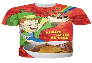 Psychedelische Lucky Dabs TShirt Karakter Cartoon t-shirt Unisex Vrouwen Mannen Zomer Stijl Sport tops Mode Kleding tees tshirt7778069