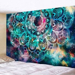 Tapisserie murale psychédélique Mandala | Tapisserie murale bohème Hippie, tapisserie murale maison chambre à coucher, décor artistique, tapis tapisserie couverture 2384