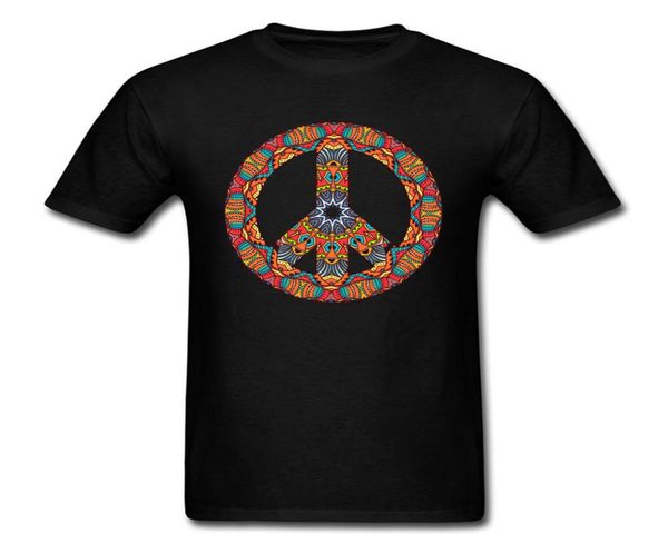 Psychedelic Peace Signo Fashionable Student THOCH TECLO MANAVA CORTE CLOJA 100 Tops de algodón TEES TEESHirts4874370