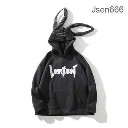 Psycho Bunny Hip Hop Designer Grappige Konijnenoren Hoodies voor Mannen Sweatshirt Heren Streetwear Brief Gedrukt Truien met Capuchon Koppels Bape Suprem Hoodie G6LE