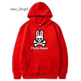 Psychol Bunny Mens Sweatshirt Sweatshirt Designer Womens Colorful Loose High Quality Hoody Physcho Bunny Hoodie Warm Psyco Bunny Hoodie 2603