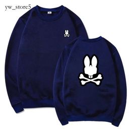 Psychological Bunny Fun Rabbit Printing Hoodies Cotton Bad Bunny Hooded Purple Sweata Sweater Sports SweetShirts Men Pullovers PSYCO Bunny Sweat à sweat
