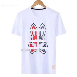 Psychologic Bunny Camisa para Hombre Camiseta con Estampado de Conejo Carta de Moda Camiseta Informal de Manga Corta de Verano para Hombre Ropa de Mujer Asian Psyco Bunny Physcho Bunny 262