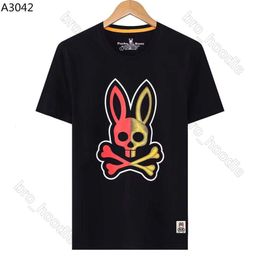 Psychological Bunny T-shirts pour hommes Lapin Imprimer Hommes Designer Crâne Lapin Fou Lapin Psychologique Haute Qualité Col Rond Chemise Physcho Bunny Psyco Bunny 463