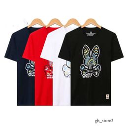 Psychologic Bunny Camisetas para hombre Hemd Chemise psychoes camisa Homme Homme Camisa Masculina Hombres Diseñador Skull Rabbit Psychologic Rabbit High Psycho Rabbit 613