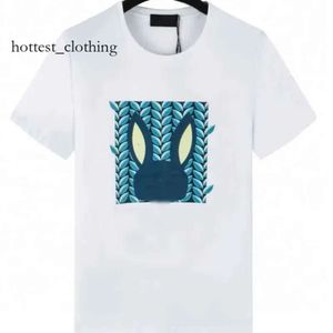 T-shirt psychologique Bunny Mens T-shirt Coton Mélange Tissu Men Animal Imprimé T-shirts pour femmes Coussages ronds à manches courtes Pop Tee-Shirt Designer 741