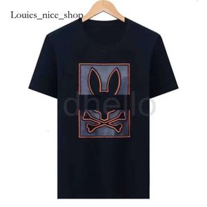 Shirt psychologique Bunny Psyco Bunny Physcho Bunny Rabbit Polo T-shirts Designer Rabbit Mens T-shirt Trendy Fashion USA High Street Street Shirts à manches courtes 24SS 537