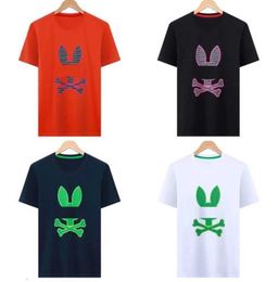 Psychologisch konijntje shirt zomer heren t-shirt konijn print korte mouw paar T-shirt cotton business t-shirt psyco tees 3xl za05