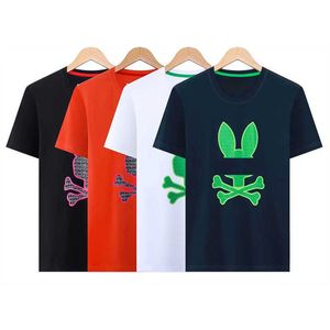 Camisa de conejito psicológico para hombre de verano camiseta de conejo estampado de manga corta pareja camiseta de algodón camiseta psyco psyco 3xl v817