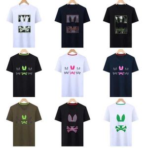 Psychological Bunny Shirts Designer Mens T-shirt Fashion USA High Street Street Short Psyco Rabbit Clothing Streetwear LSAG