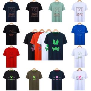 Psychological Bunny Shirts Designer Mens T-shirt Fashion USA High Street Street Short Psyco Rabbit Clothing Streetwear TC7K