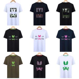 Psychological Bunny Shirts Designer Mens T-shirt Fashion USA High Street Street Streeve Psyco Rabbit Clothing Streetwear HP5R