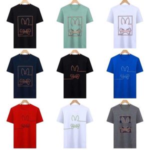Psychological Bunny Shirts Designer Mens T-shirt Fashion USA High Street Street Short Psyco Rabbit Clothing Streetwear Vap0