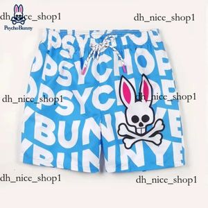 Psychological Bunny Short Summer Mens Short Fashion Rabbit Print Designer Manches courtes Couple Tee Coton T-shirt 4 Couleur 3xl Physcho Bunny Haute Qualité 192