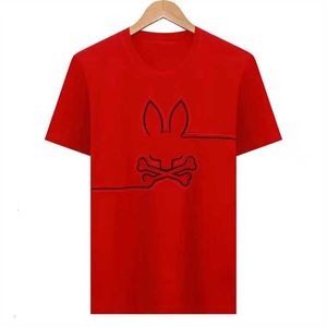 Psychological Rabbit Mens à manches courtes T-shirts Polo décontracté Polo Animal Imprimé Lovers de haute qualité
