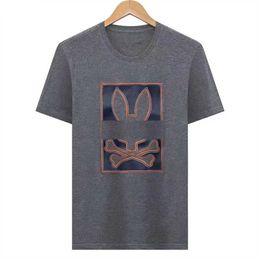 Psychologische t-shirts Psyco konijn T-shirt Amerikaanse ontwerper Business mode TEES MENS Women USA High Street Polos Skull Konijnen Bunny Khiv